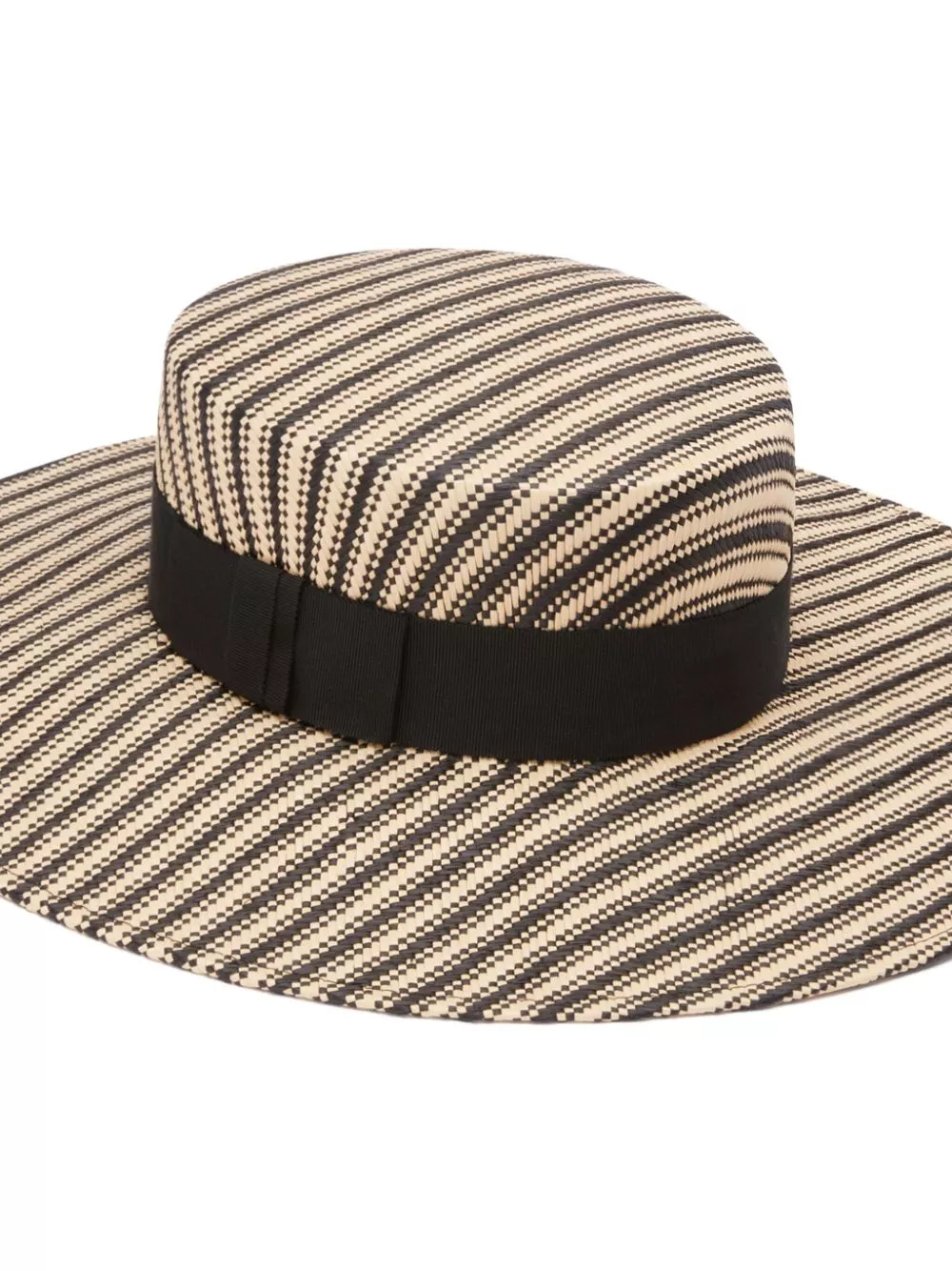 Affordable Nina Ricci striped raffia canotier hat Women 0119