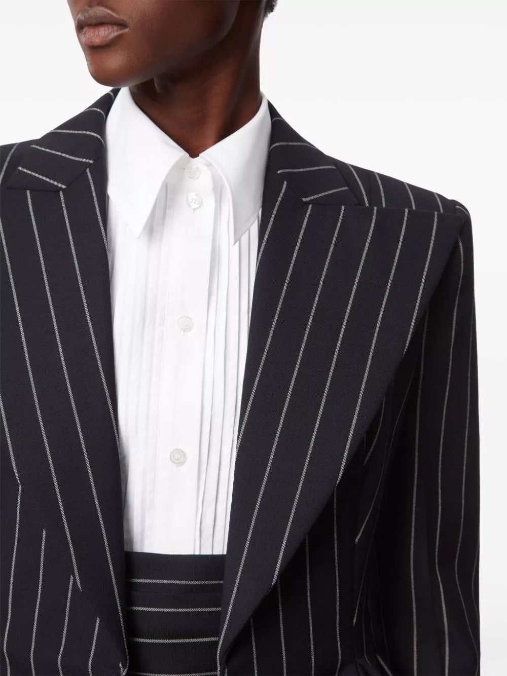 Affordable Nina Ricci pinstripe peplum blazer Women 0122