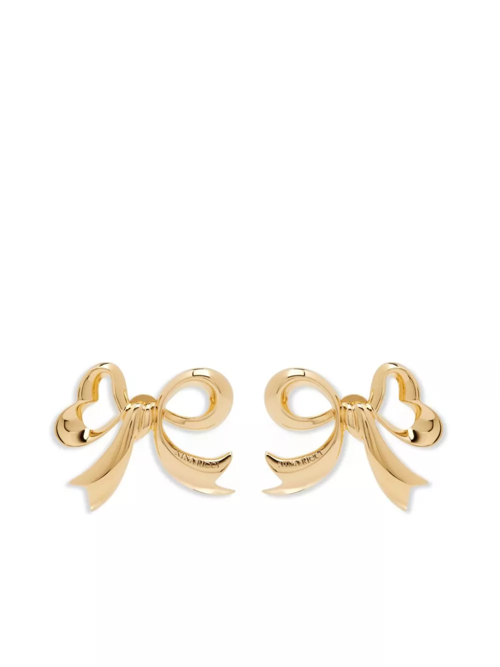 Affordable Nina Ricci Bow polished-finish earrings Women 0124