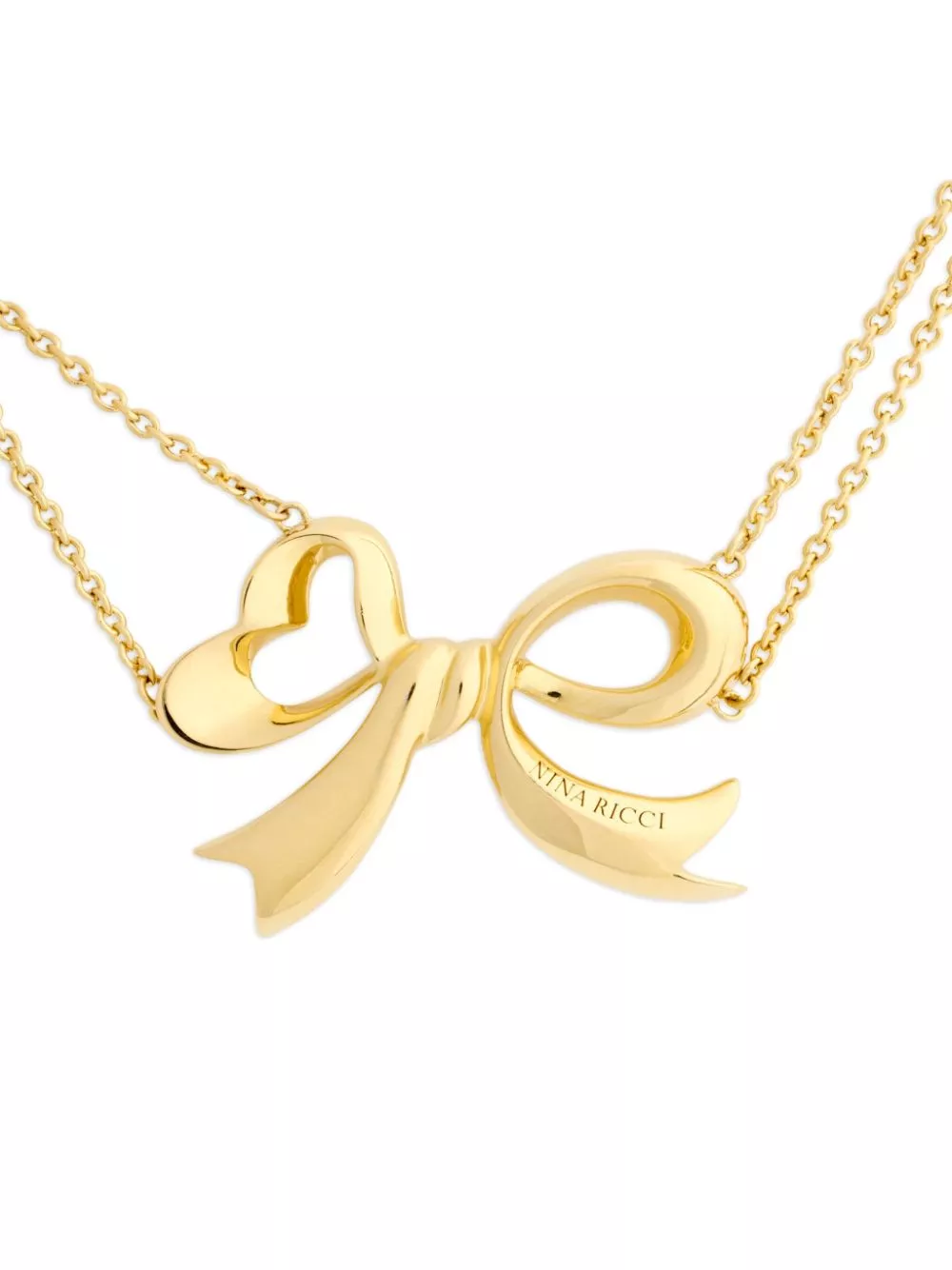 Affordable Nina Ricci double chain bow necklace Women 0118