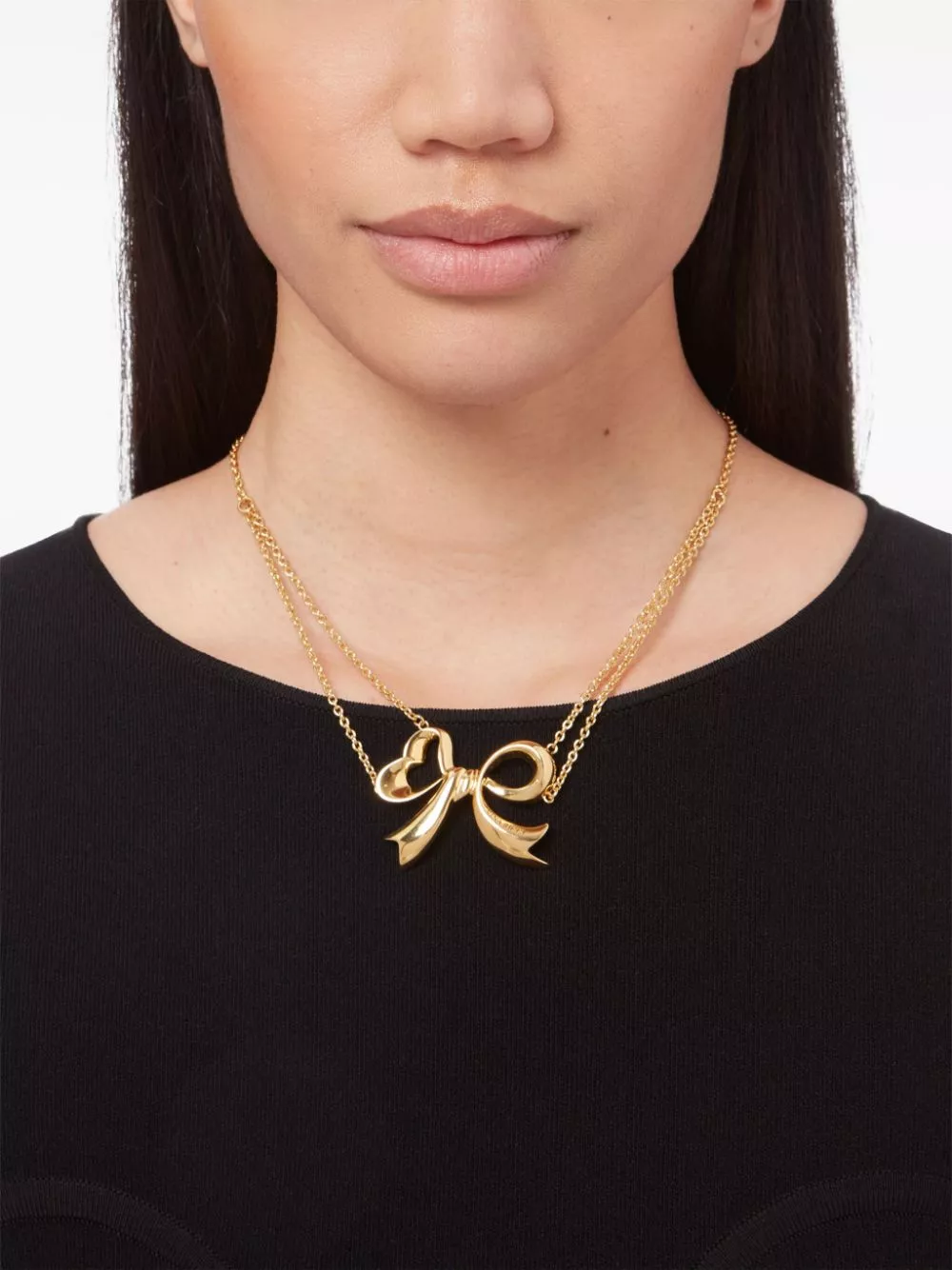 Affordable Nina Ricci double chain bow necklace Women 0118