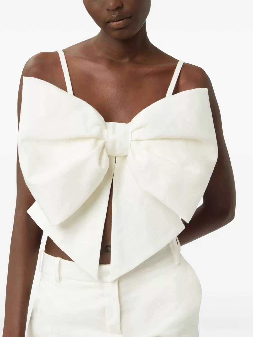 Affordable Nina Ricci bow linen bralette Women 0122