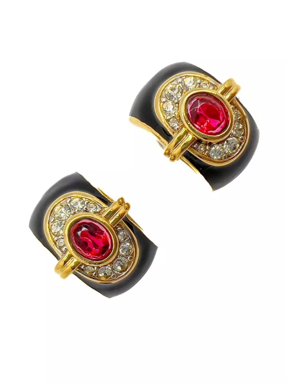 Cheap Nina Ricci 1980s Art Deco clip-on earrings Women 0120