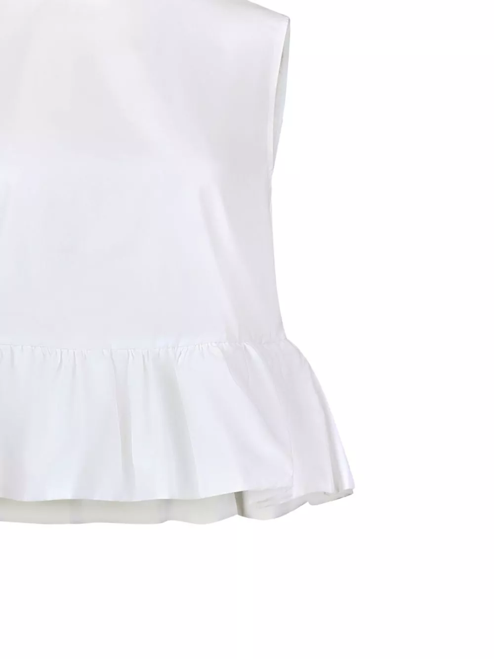 Affordable Nina Ricci bow-detail peplum sleeveless cotton top Women 0114