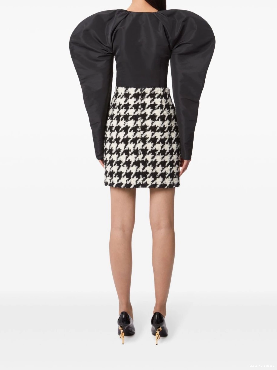 Affordable Women Houndstooth Skirt Nina Ricci Mini 0224