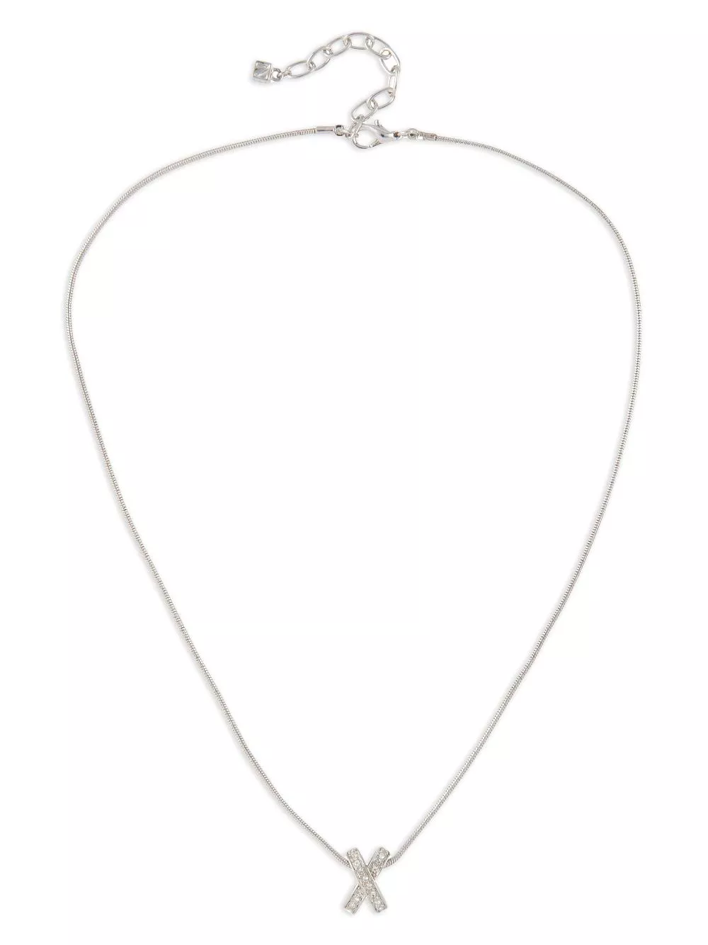 Affordable Nina Ricci 1990s pre-owned rhodium-plated necklace Women 0206