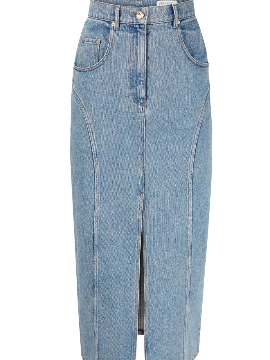 Affordable Women Long Denim Skirt Ricci Nina 0223