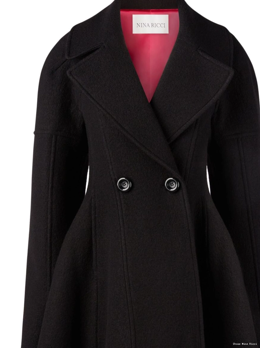 Affordable Ricci double-breasted Women coat Nina flared 0211