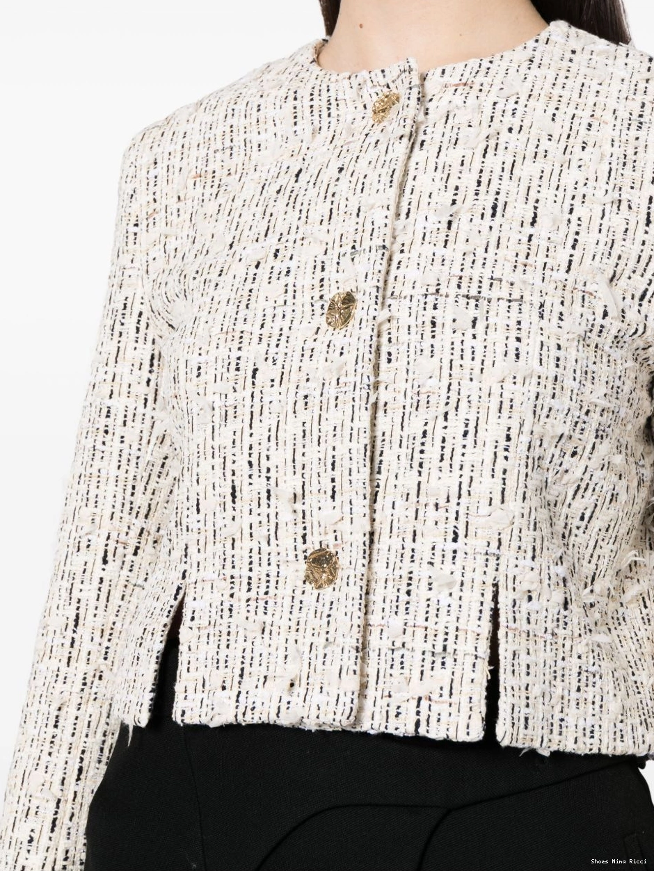 Affordable Nina Ricci tweed jacket embossed-button Women 0224