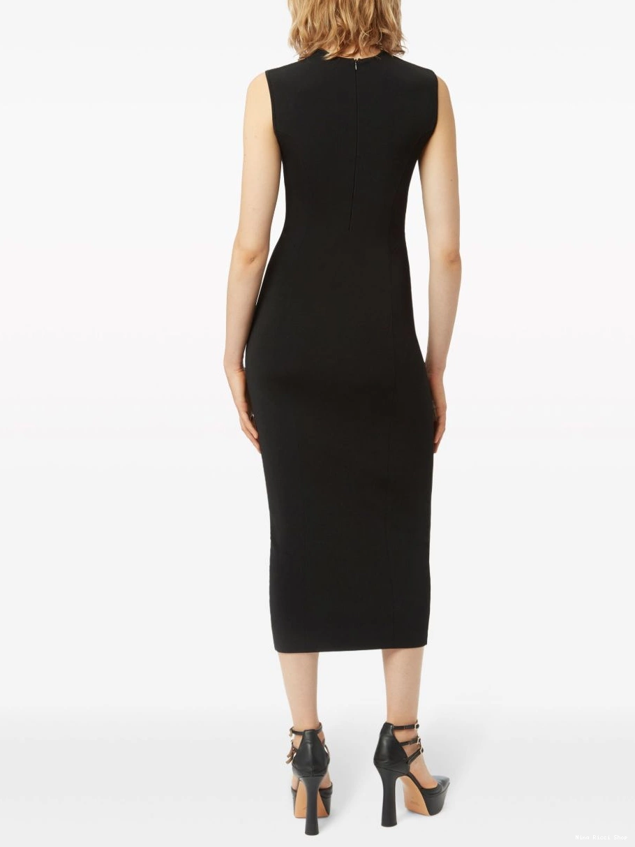 Affordable Nina sleeveless dress Ricci crew-neck midi Women 0211