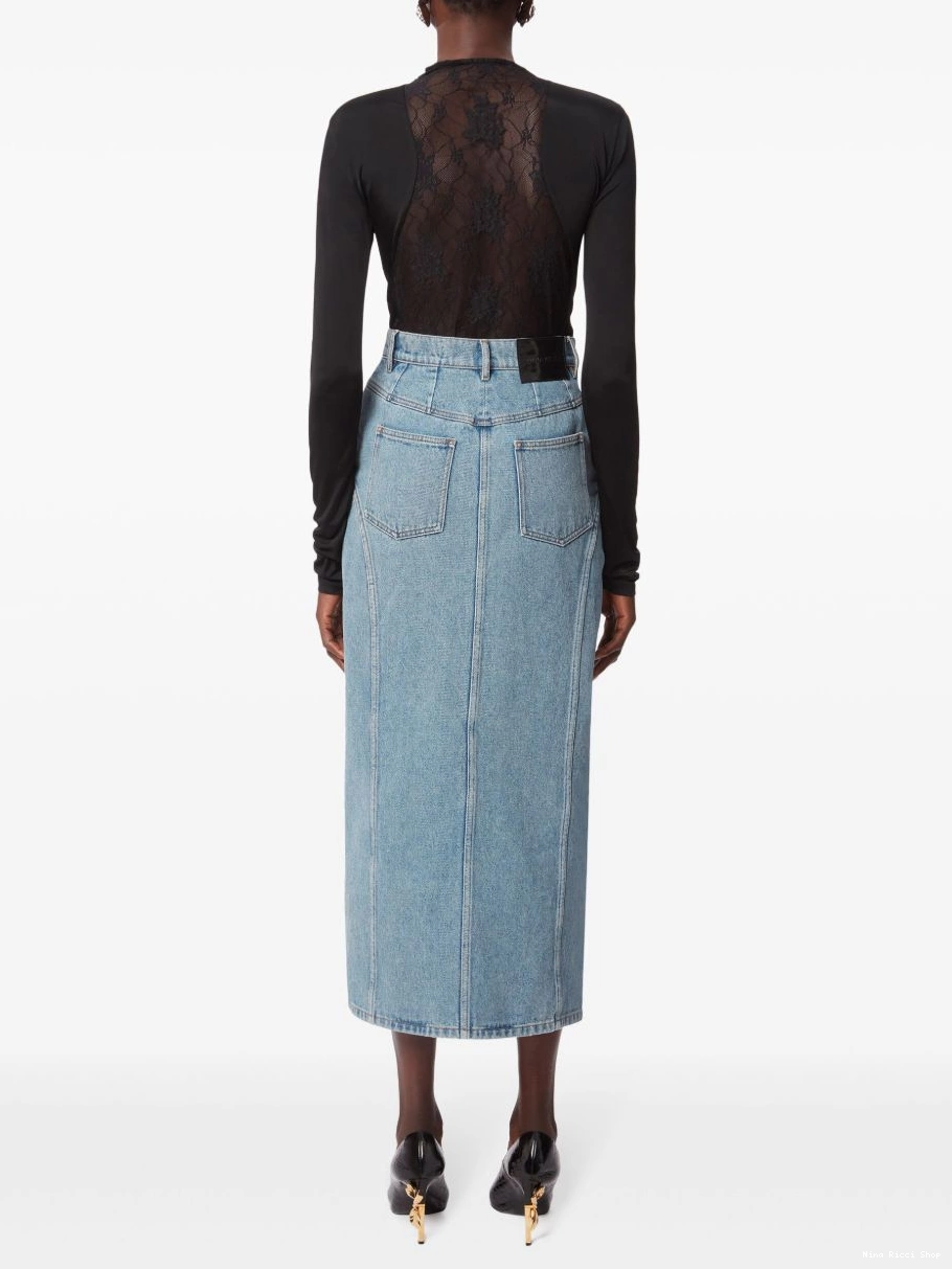 Affordable Denim Nina Long Women Skirt Ricci 0220