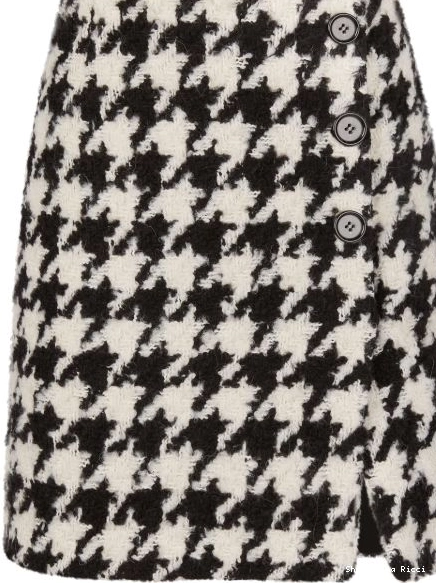 Affordable Women Houndstooth Skirt Nina Ricci Mini 0224