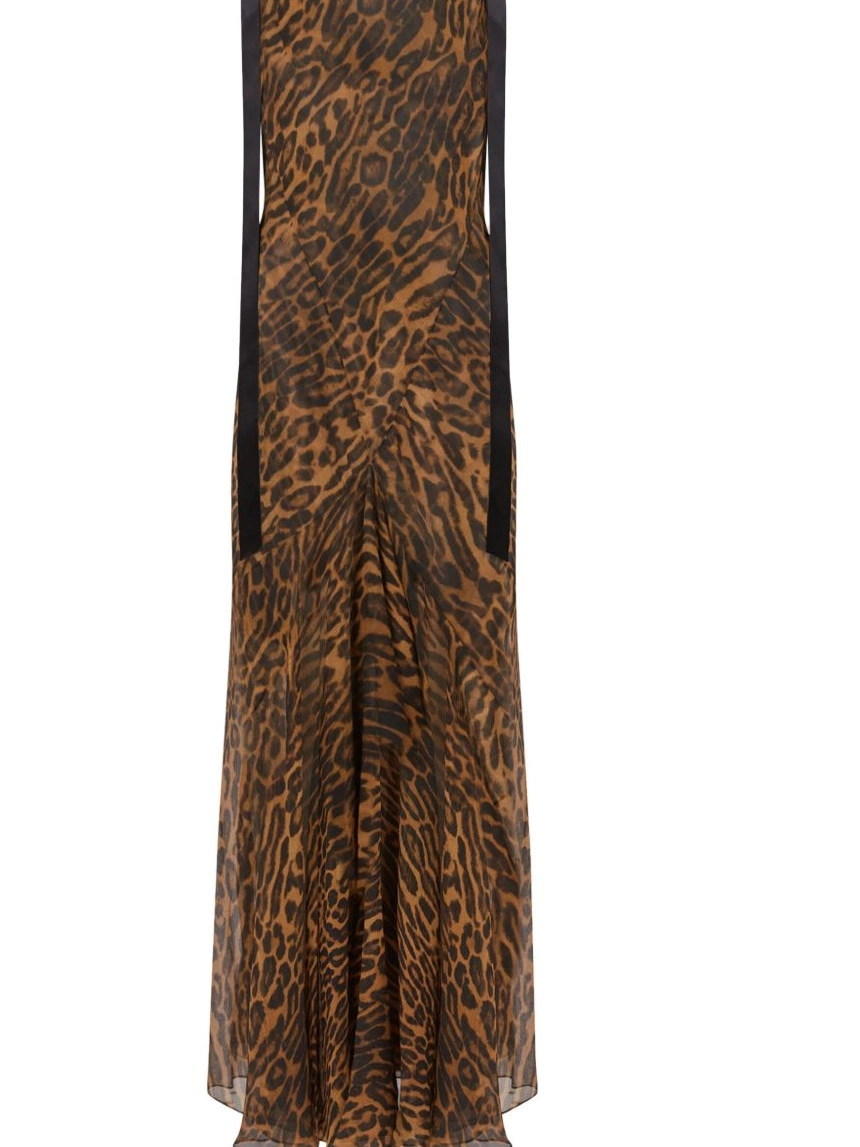 Affordable dress leopard-print Nina silk maxi Ricci Women 0213