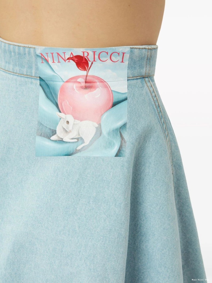 Cheap skirt logo-print cotton Women Nina denim Ricci 0213