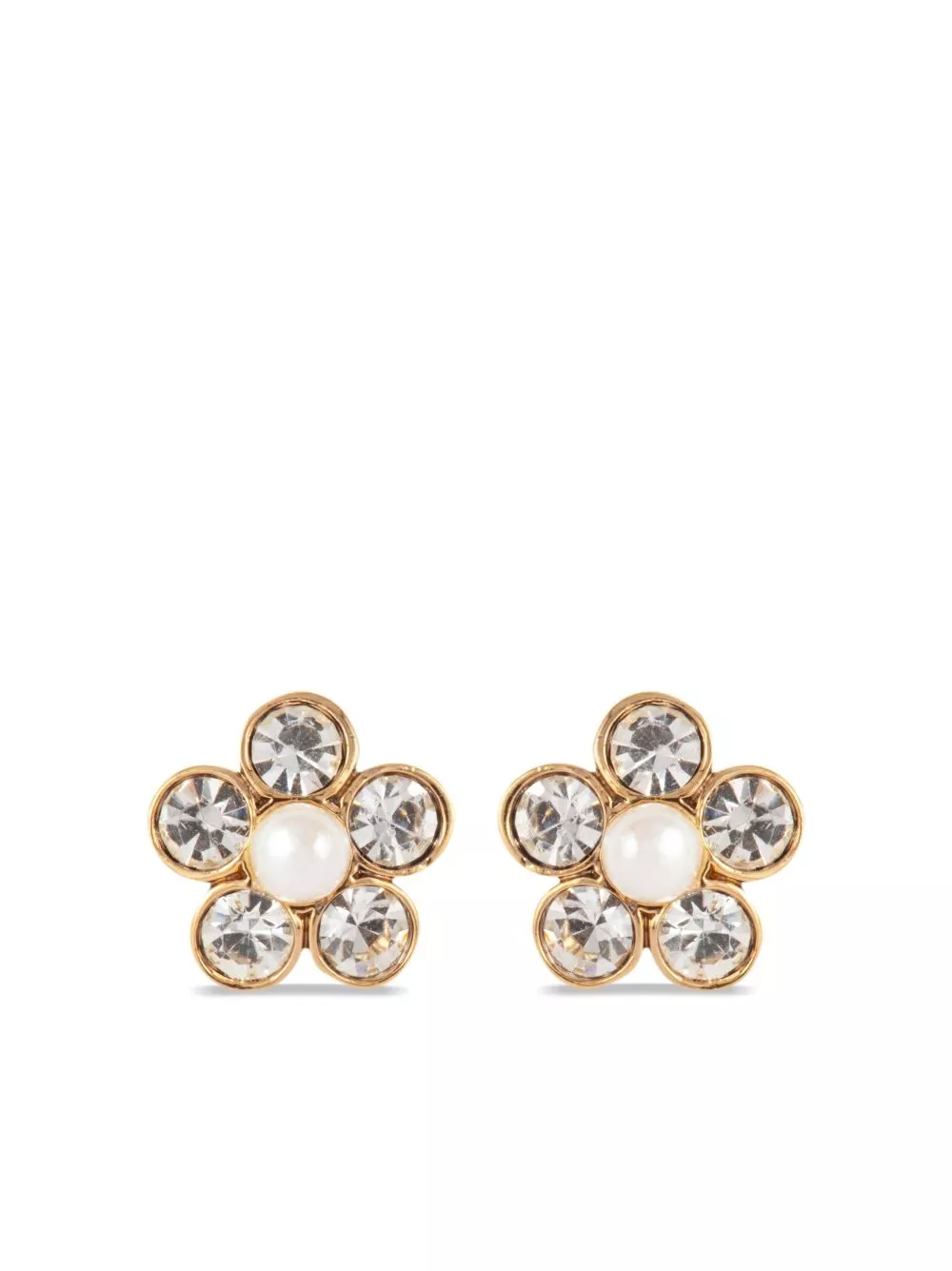 Cheap Nina Ricci 1980s daisy faux-pearl earrings Women 0206