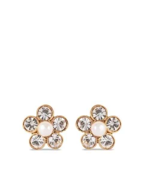 Cheap Nina Ricci 1980s daisy faux-pearl earrings Women 0206