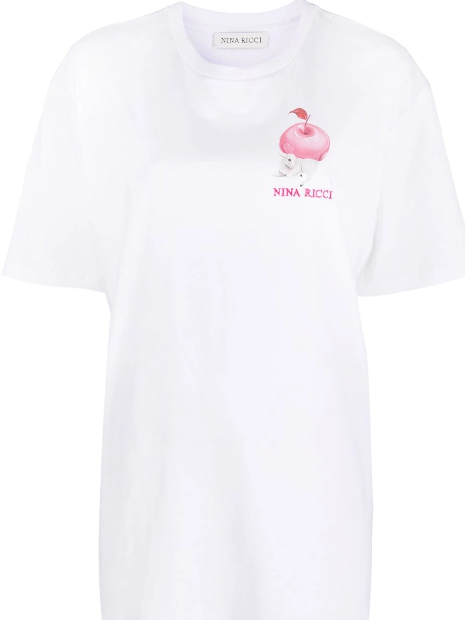 Cheap Women cotton graphic-print Nina Ricci T-shirt 0225